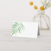 Simple Palm Leaf Place Cards