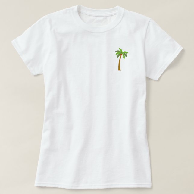 Simple palm tree logo tee (Design Front)