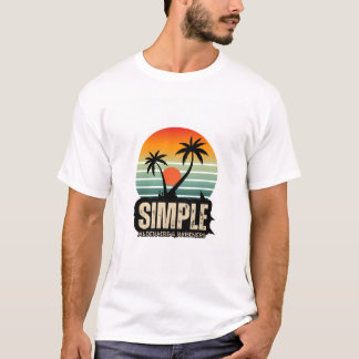 Simple Palm Tree Summer T-Shirt" T-Shirt