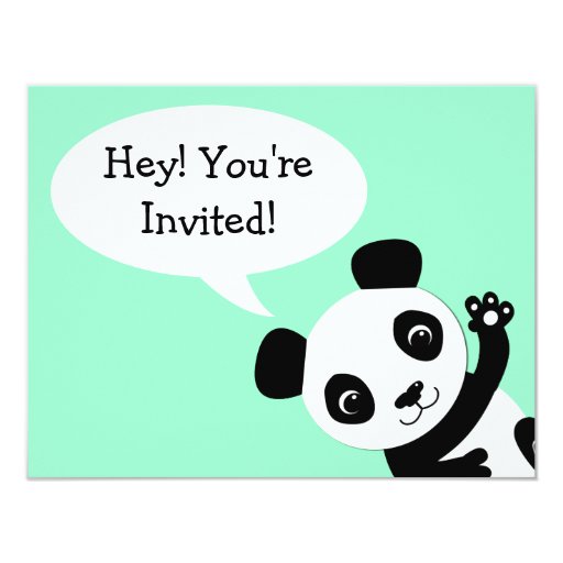 Panda Birthday Invitation Templates Free 3