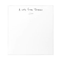 Simple Paper Airplane Notepad