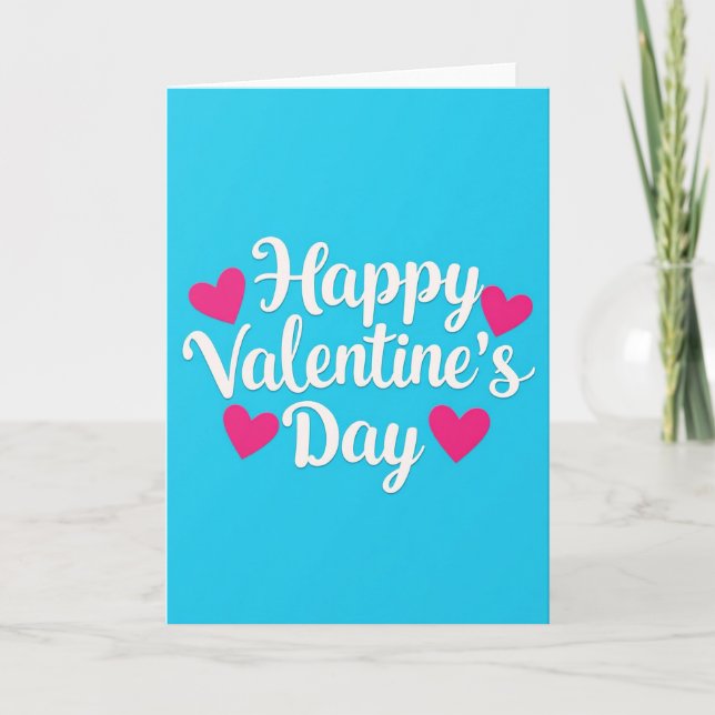 Simple Paper Cut Valentines Day Card (Front)