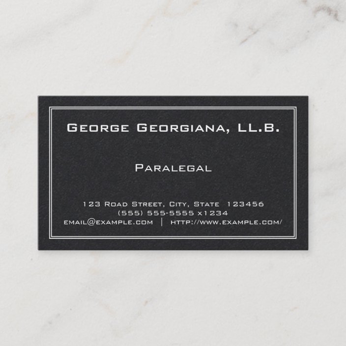 Simple Paralegal Business Card Zazzle Com   Simple Paralegal Business Card Re7fa3ace7e6a4606b9e2aacbed0047ec Tcvtp 704 