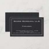 Simple Paralegal Business Card (Front/Back)