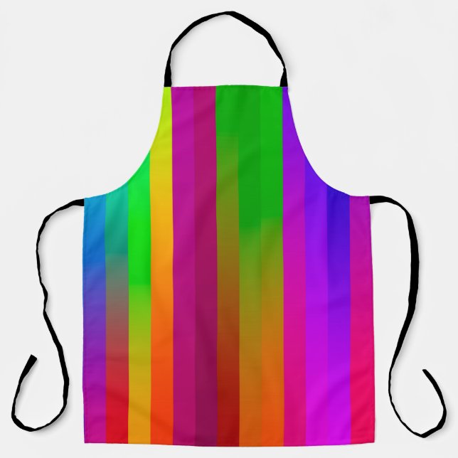 simple parallel vertical lines background. abstrac apron (Front)