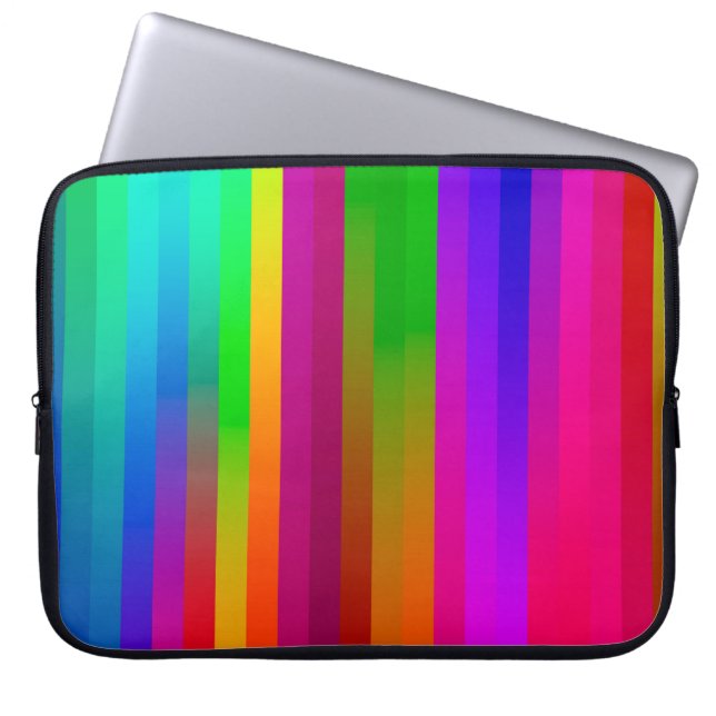 simple parallel vertical lines background. abstrac laptop sleeve (Front)