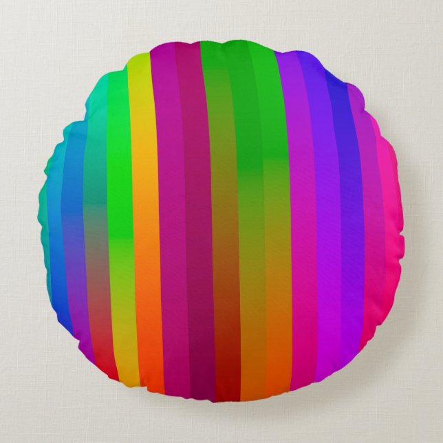 simple parallel vertical lines background. abstrac round pillow (Front)