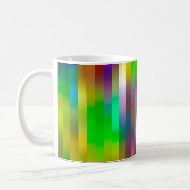 simple parallel vertical lines pattern | abstract  coffee mug (Left)