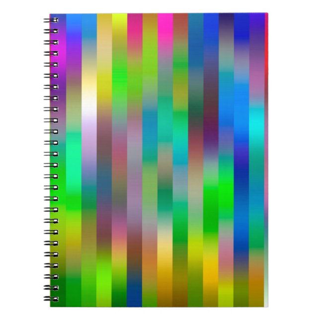 simple parallel vertical lines pattern | abstract  notebook (Front)