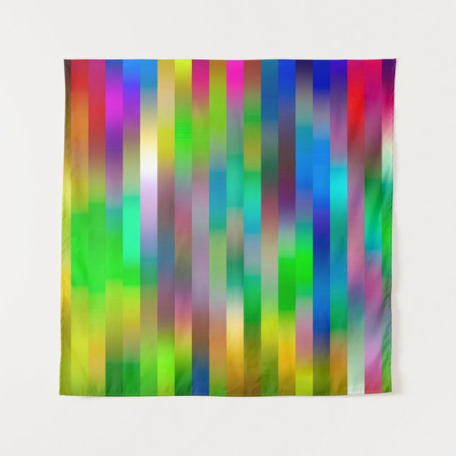 simple parallel vertical lines pattern | abstract  tapestry (Front)