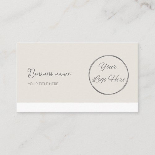 Simple pastel brown QR code feminine  Business Card