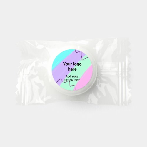 Simple pastel color add your logo custom text  thr life saver mints