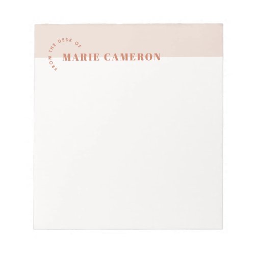 Simple Pastel Colorblock Notepad _ Brown