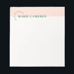 Simple Pastel Colorblock Notepad - Orange<br><div class="desc">Jot down important info on this minimalist notepad,  which features a simple pastel colorblock,  and a modern typographic design.</div>