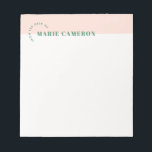 Simple Pastel Colorblock Notepad - Orange<br><div class="desc">Jot down important info on this minimalist notepad,  which features a simple pastel colorblock,  and a modern typographic design.</div>