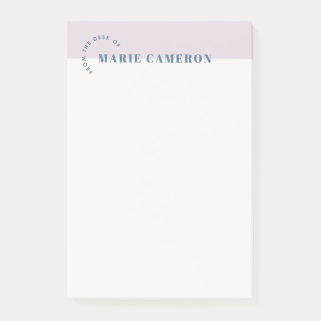 Simple Pastel Colorblock Notes - Purple (Front)