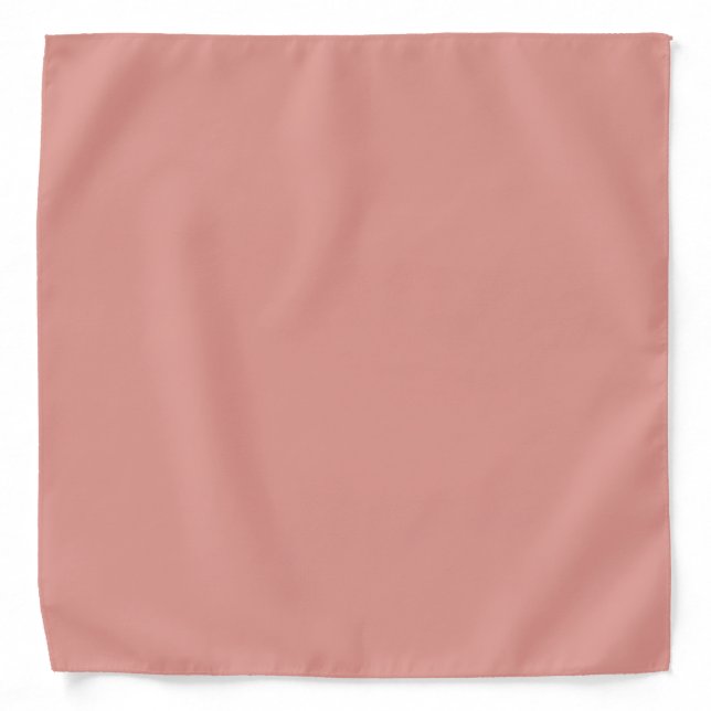 Simple pastel flamingo pink color bandana (Front)