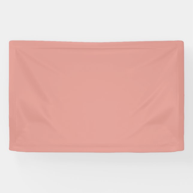 Simple pastel flamingo pink color banner (Horizontal)