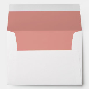 Simple pastel flamingo pink color envelope