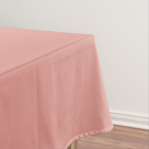 Simple pastel flamingo pink color tablecloth