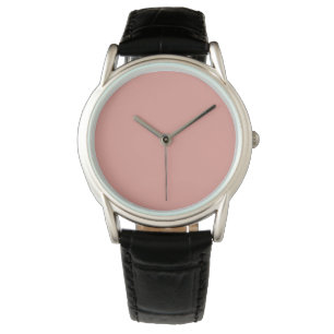 Simple pastel flamingo pink color watch