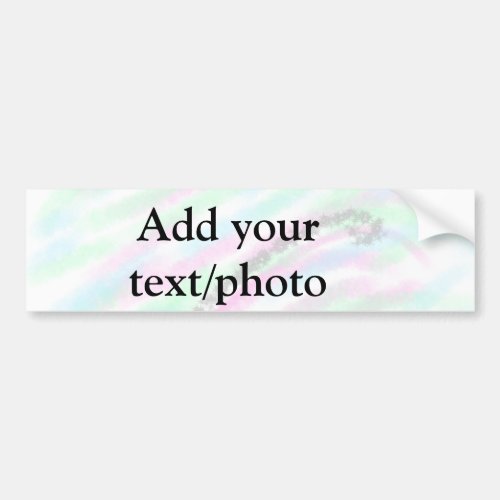 Simple pastel glitter colorful add your text photo bumper sticker