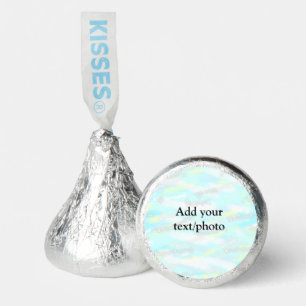 Simple pastel glitter colorful add your text photo hershey®'s kisses®