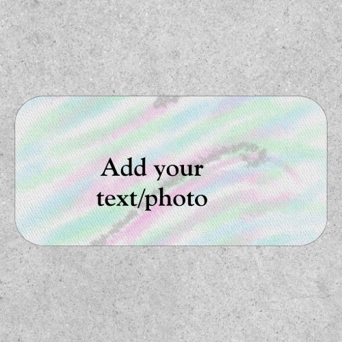 Simple pastel glitter colorful add your text photo patch