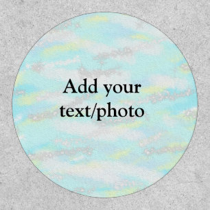 Simple pastel glitter colorful add your text photo patch
