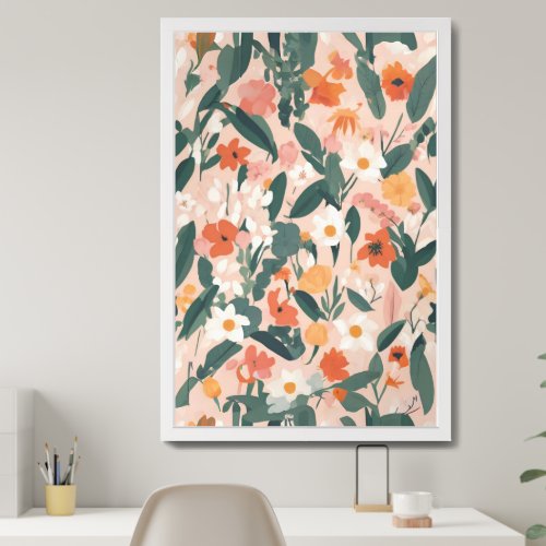 Simple Pastel Modern Spring Print Wall Decor