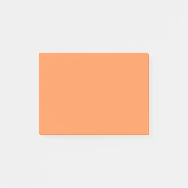Simple Pastel Orange Post-it Notes (Front)