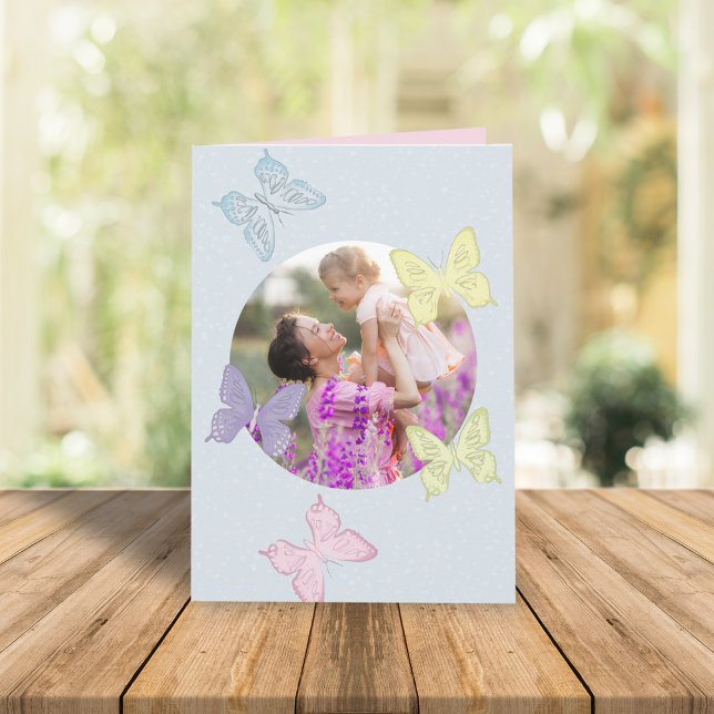 Simple Pastel Photo Mother’s Day Card Template (Creator Uploaded)