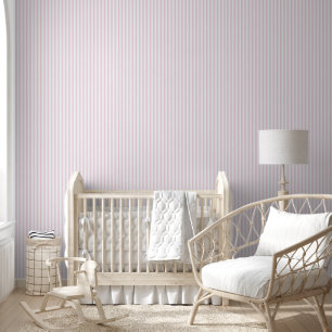 Simple Pastel Pink Stripes Wallpaper