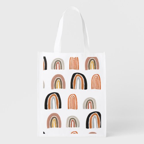 Simple Pastel Rainbow Kids Style Grocery Bag