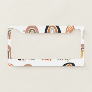 Simple Pastel Rainbow Kids Style License Plate Frame