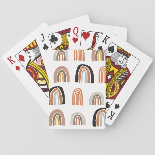Simple Pastel Rainbow Kids Style Playing Cards