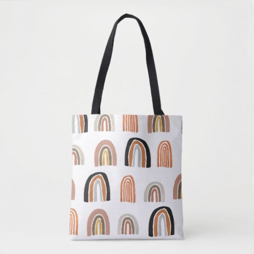 Simple Pastel Rainbow Kids Style Tote Bag