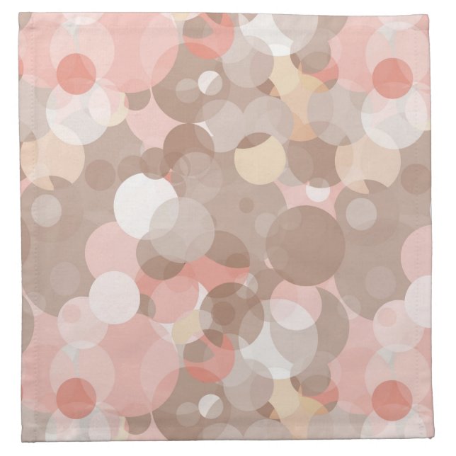 Simple Pattern - Circles Cloth Napkin (Front)