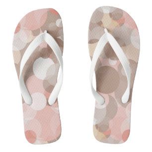 Simple Pattern - Circles Flip Flops
