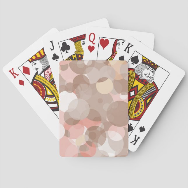 Simple Pattern - Circles Poker Cards (Back)