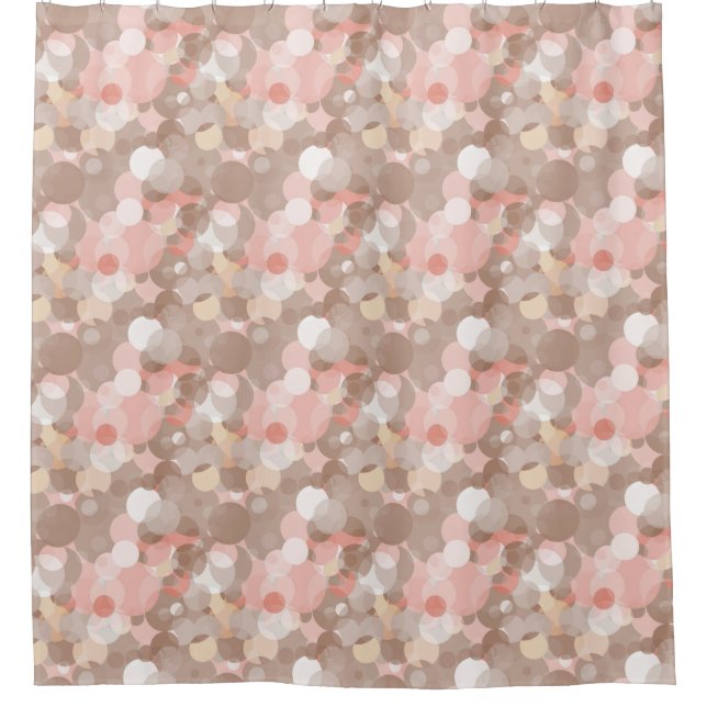 Simple Pattern - Circles Shower Curtain (Front)