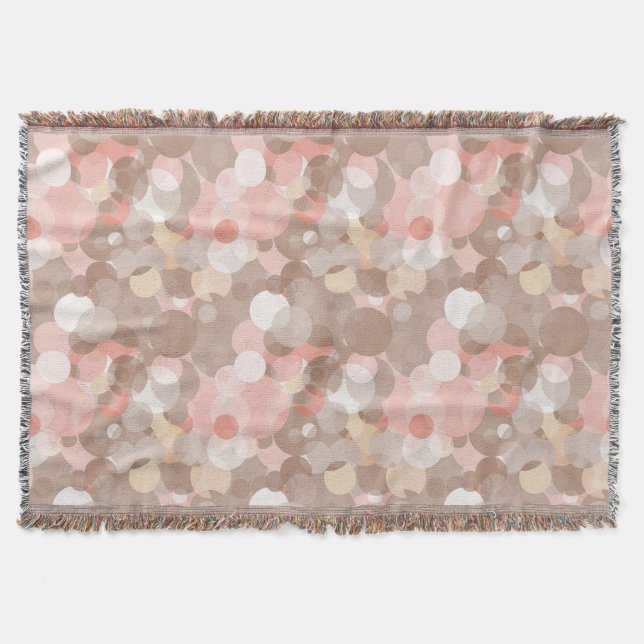Simple Pattern - Circles Throw Blanket (Front)