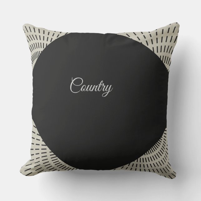 Simple Pattern Outdoor Pillow (Front)