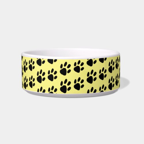 Simple Paw Print Pattern Bowl