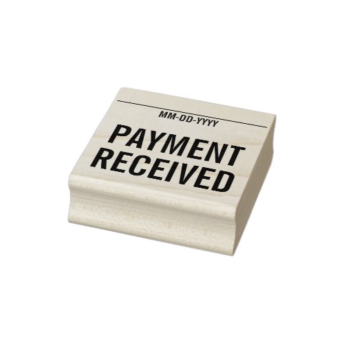 Simple PAYMENT RECEIVED Rubber Stamp