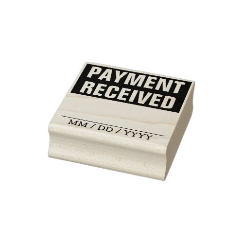 Simple PAYMENT RECEIVED Rubber Stamp