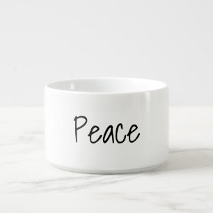 Simple "Peace"  Chili Bowl