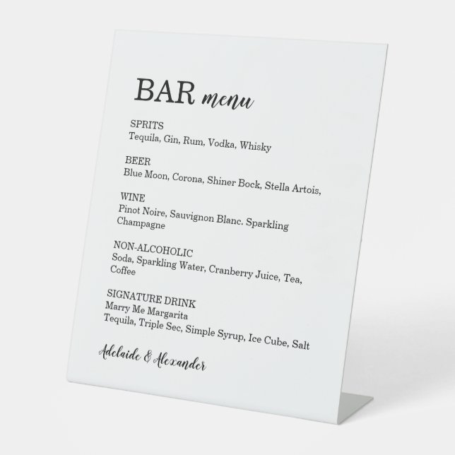 Simple Pedestal Sign (Front)