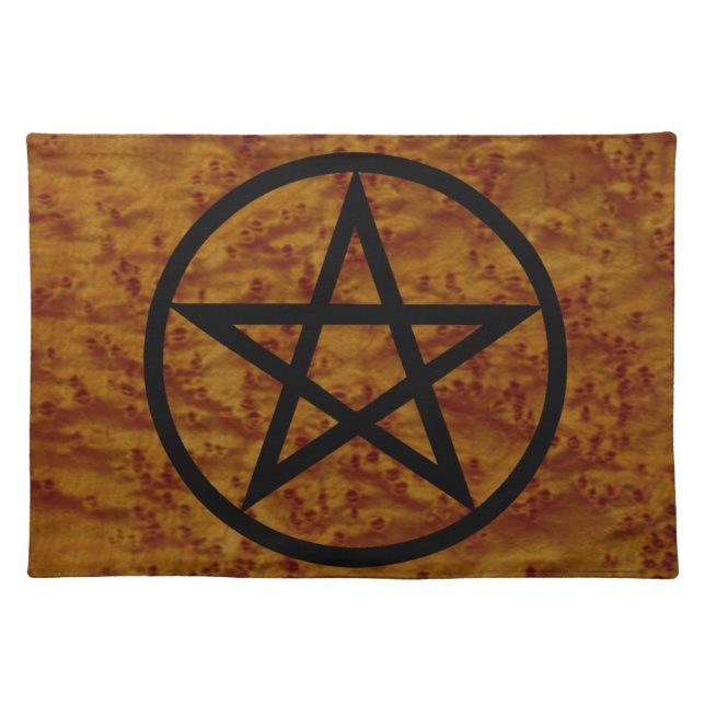 Simple Pentangle Spiritual Sacred Space Altar Mat (Front)
