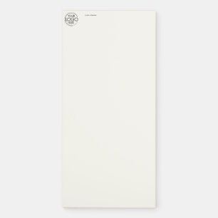 Simple Personal Business Stationery Logo Buff Magnetic Notepad